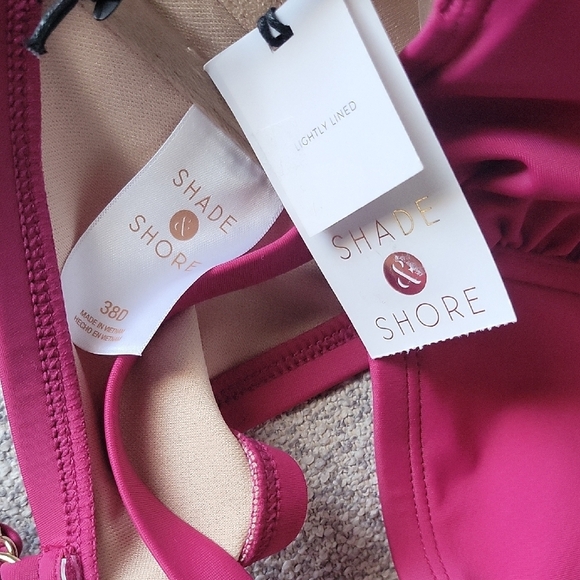 Shade & Shore Swim NwT Fuchsia Top Size 38D - Picture 6 of 8